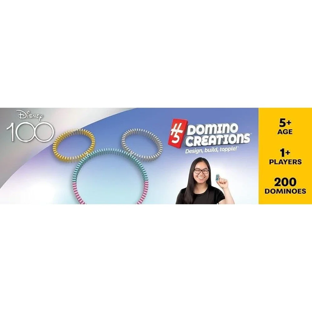 Spin Master Disney 100th Anniversary H5 Domino Creations 200pc Set - Lily Hevesh